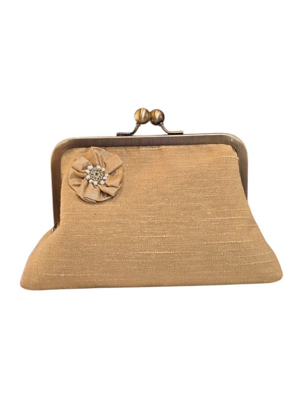 Kisslock Floral Goldtone Clutch Pouch Bundle - Picture 2 of 15